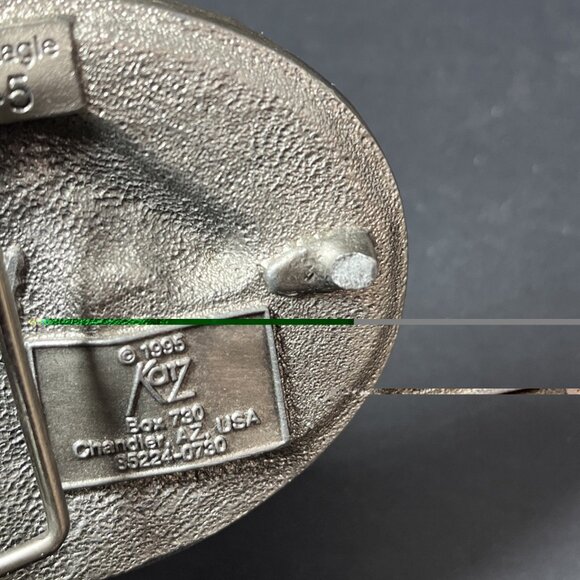 Vintage 1995 Katz Belt Buckle Bald Eagle E-5 Metal Epoxy/Enamel READ BELOW USA - Picture 7 of 10